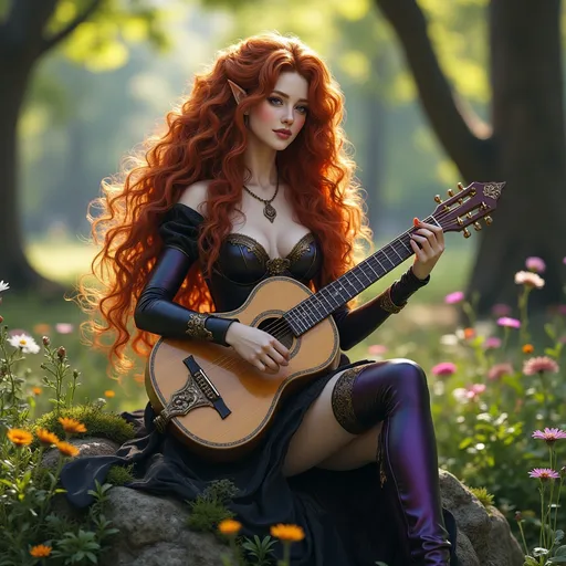 Prompt: @8hk9pX7jefbZxT2BMcz9 is playing the guitar
