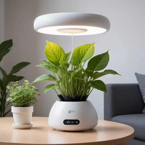 Prompt: Smart Bloom est un récipient unique, bien plus qu'un simple pot, c'est un pot intelligent. Sa surface est équipée d'un espace dédié pour inscrire le nom de la plante, et il fournit automatiquement toutes les données nécessaires sur la plante, telles que l'environnement optimal, les besoins en nutriments et bien plus encore. De plus, il est équipé d'un haut-parleur intégré. Ce haut-parleur offre une assistance vocale pour les conseils de soins, émet des notifications et des rappels pour l'entretien des plantes, répond aux questions des utilisateurs et propose même des didacticiels interactifs sur les soins des plantes. En plus de cela, il peut diffuser de la musique d'ambiance pour créer une atmosphère agréable autour de vos plantes. Avec cette fonctionnalité de haut-parleur, Smart Bloom devient véritablement un compagnon de jardinage interactif et éducatif.