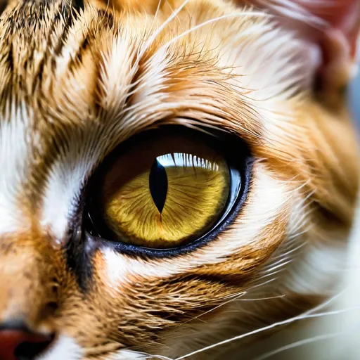 Prompt: a eye of a cat