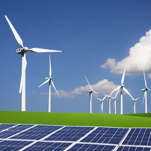 Prompt: facebook cover photo about renewable energies