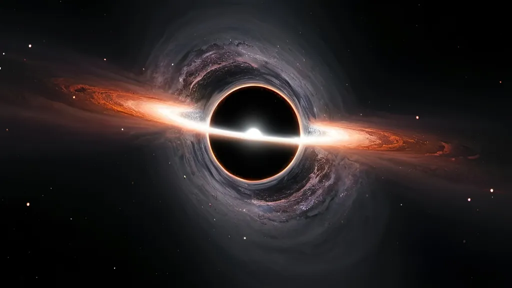 Prompt: Black hole in space 