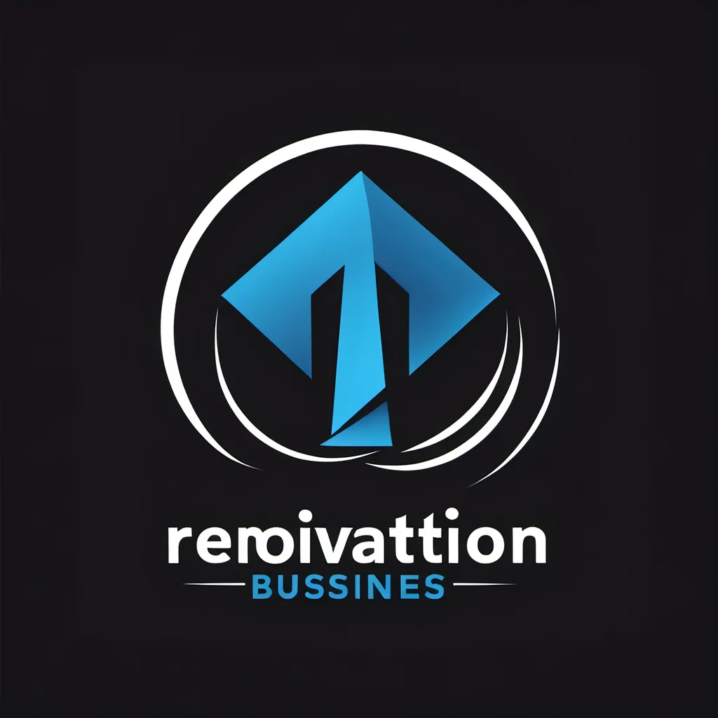 Prompt: Logo for renovation business 3 dimensiona easy on eyse,  simple