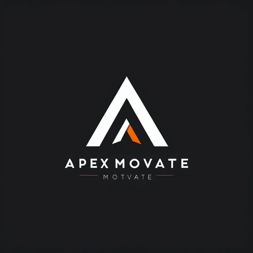 Prompt: (accurately spelled text "Apex Motivate"), professional logo design, sleek and modern layout, dominant dark tones with bright accents, minimalist style, bold typography reflecting strength, clean lines, engaging and impactful, conveys a sense of determination and ambition, high-quality finish, eye-catching and memorable, tailored for a motivation theme, appealing to a serious audience.

