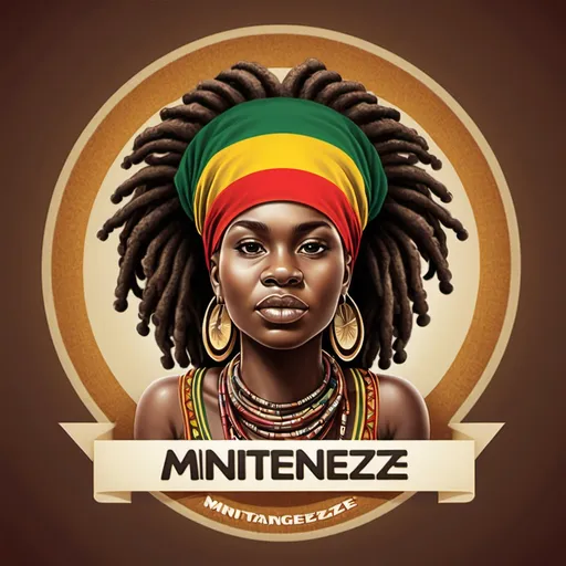 Prompt: Mnitengenezee logo inaitwa Janja kanka ndani yake iwe na mic,Ngoma,na katuni ya rasta