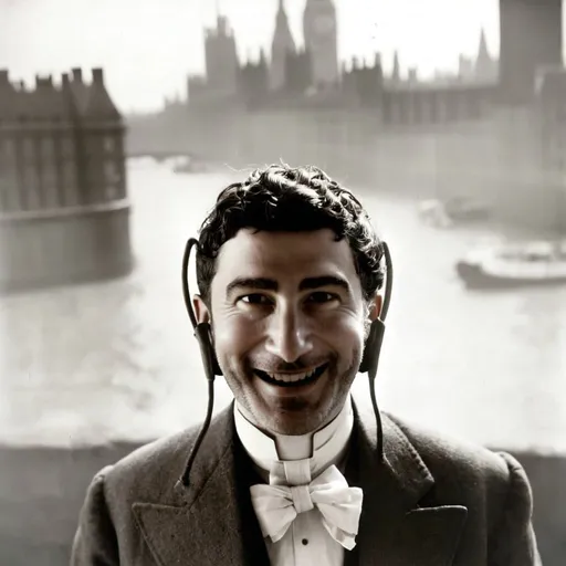 Prompt: A man in london in 1920 and must use a face which is upload.