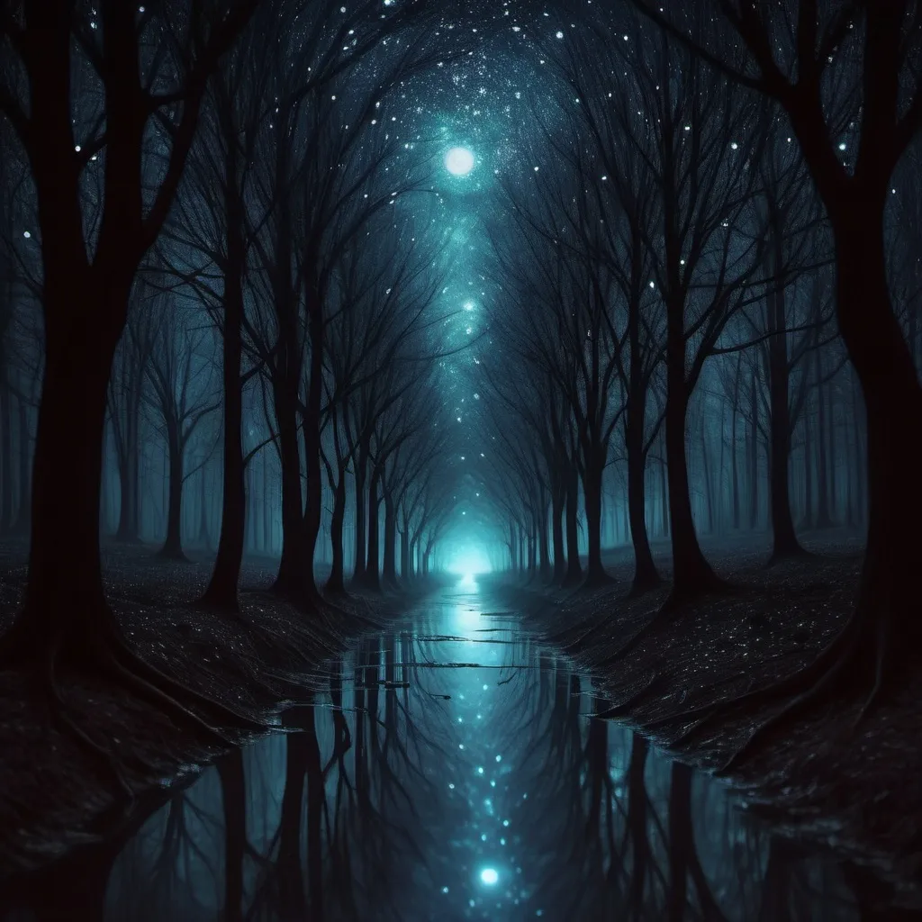 Prompt: Into the starlit unknown
Until the end we follow
Nothing but shadows
We will never return