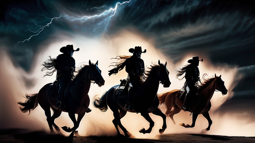 Prompt: Ghost riders in the sky