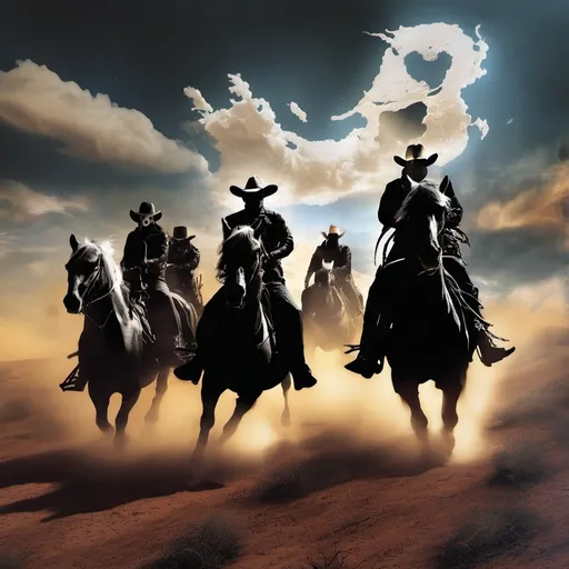 Prompt: Ghost riders in the sky