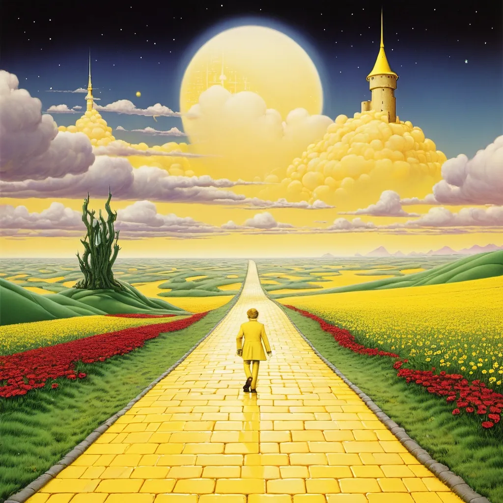 Prompt: Goodbye Yellow Brick Road