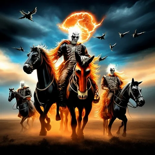 Prompt: Ghost riders in the sky