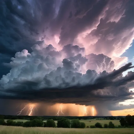 Prompt: The clouds prepare for battle

In the dark and brooding silence.

Bruised and sullen stormclouds

Have the light of day obscured.

Looming low and ominous

In twilight premature

Thunderheads are rumbling

In a distant overture...