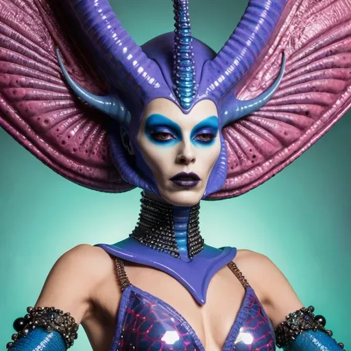 Prompt: Drag queen alien queen