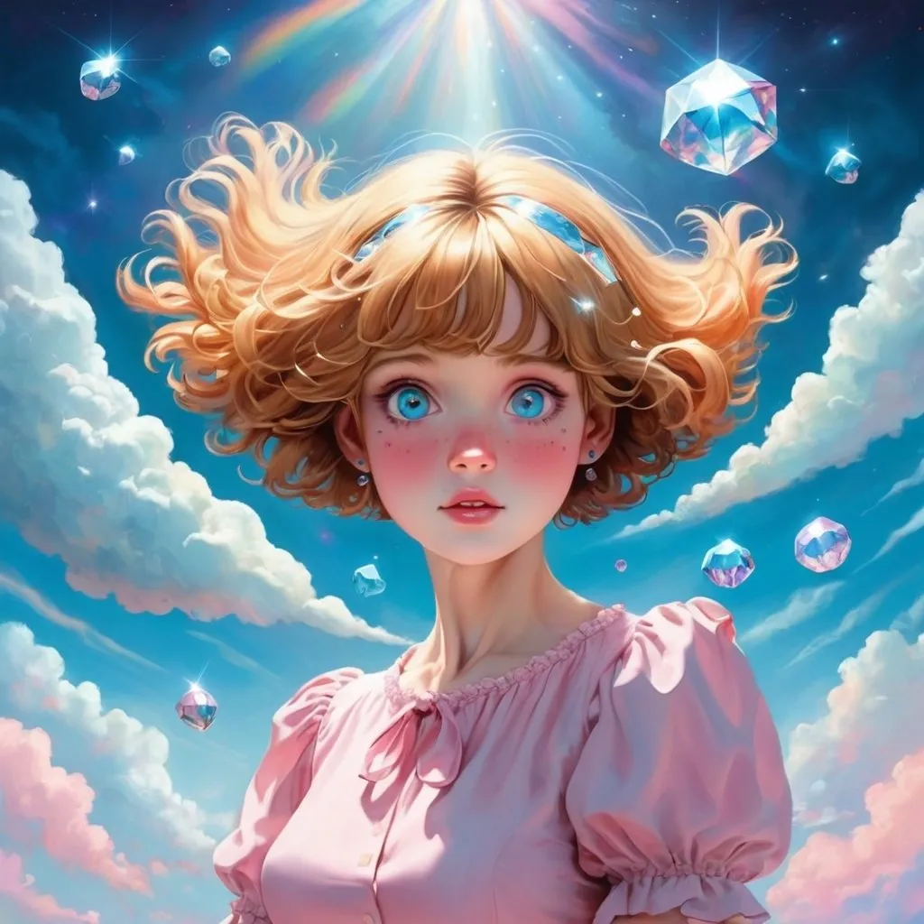 Prompt: Lucy in the sky with diamonds 