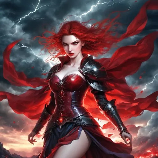 Prompt: Heroine of the night
Blood and thunder rushing through me
'Til the dawn of light
The sky is turning red