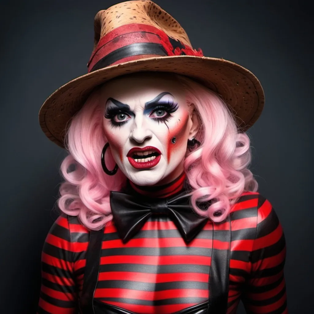 Prompt: If Freddy Krueger was a drag queen