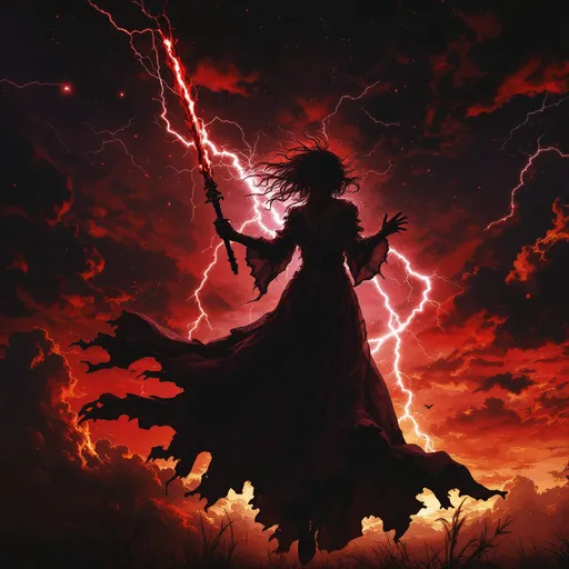 Prompt: Heroine of the night
Blood and thunder rushing through me
'Til the dawn of light
The sky is turning red