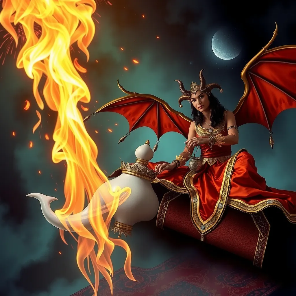 Prompt: The power of what has been before
Rises to trap you within
A magic carpet ride a genie maybe more
A city of heavenly sin
Sleep with the devil and then you must pay
Sleep with the devil and the devil will take you away