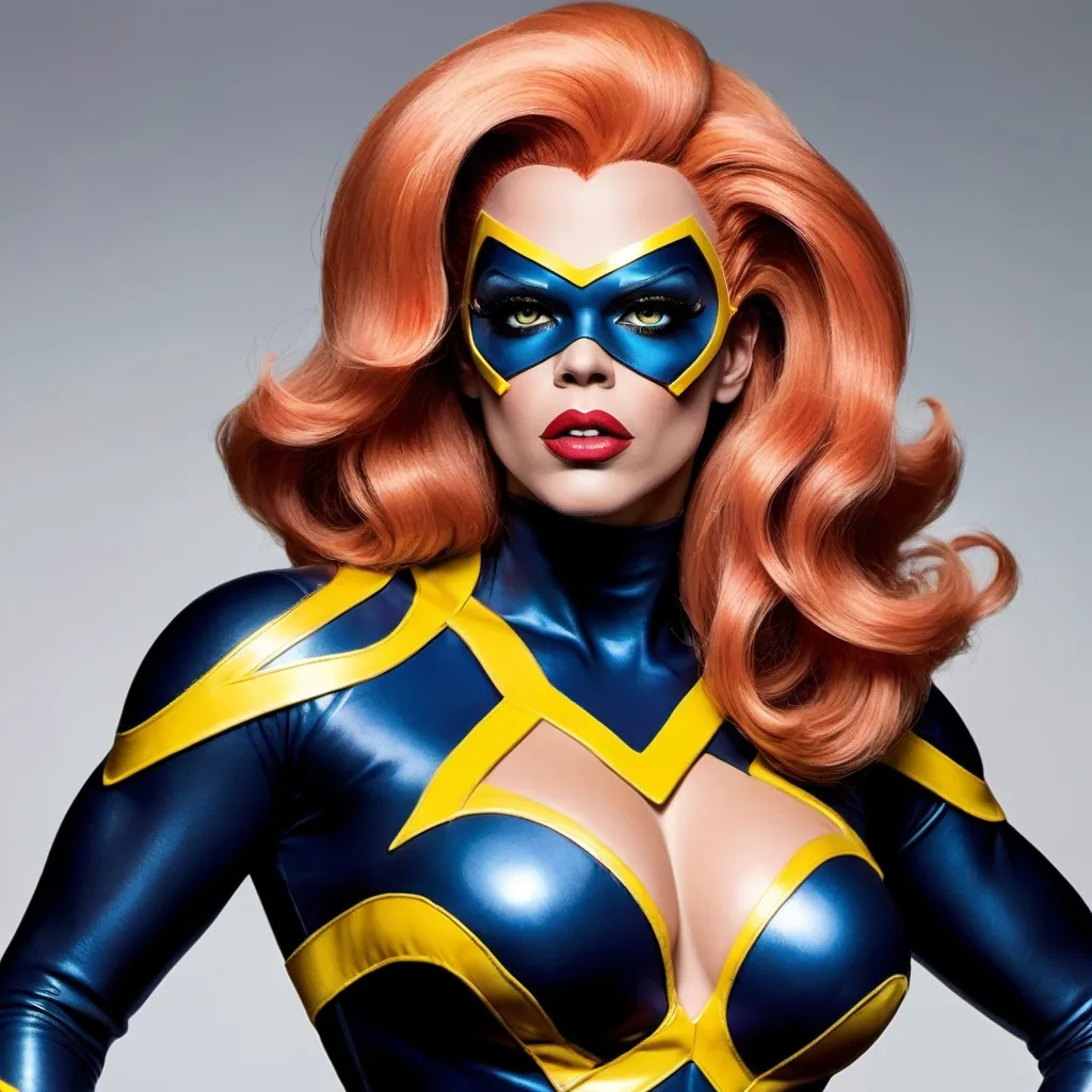 Prompt: Gorgeous drag queen (Marvel Superhero Cyclops)