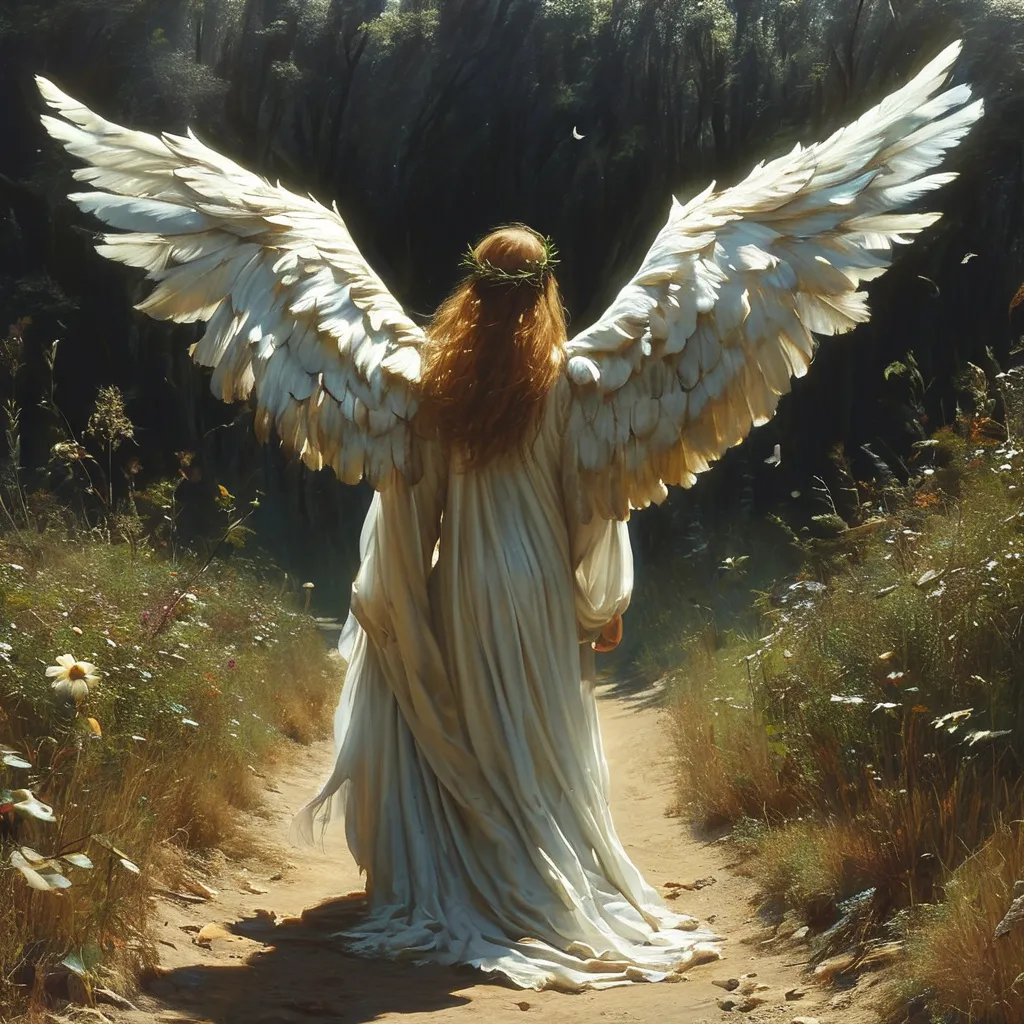 Prompt: So you're an angel meant to walk down here
And you believe it's all divine
And you don't play by all those temporal rules
You watch the world begin to die