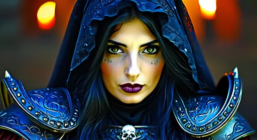 Prompt: Grunge style, stylish Turkish drag queen, (a formidable heroine:1.3), (gothic fantasy:1.25), (warrior armor:1.2), dark allure, formidable armor, ornate engravings, demonic motifs, spiked gauntlets, leather corset, skull ornaments, mystical symbols, ethereal glow, fierce countenance, haunting beauty, moonlit battlefield, (eerie lighting:1.2), (sinister hues:1.1), (intricate patterns:1.15), Textured, distressed, vintage, edgy, punk rock vibe, dirty, noisy