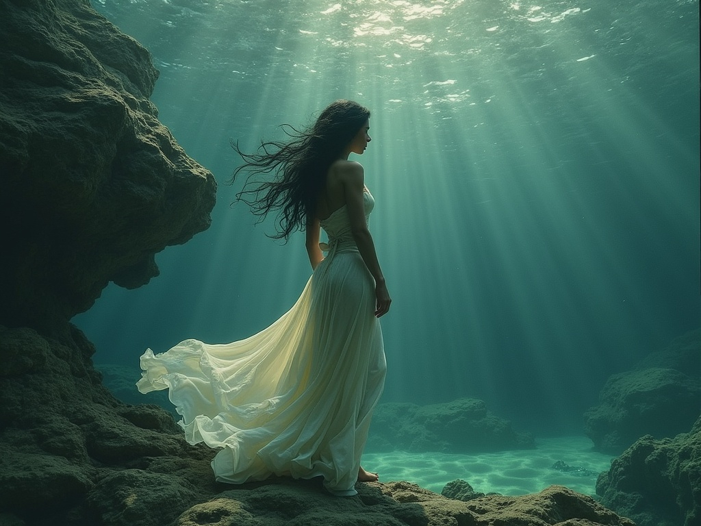 Prompt: A siren from the deep came to me
Sang my name my longing
Still I write my songs about that dream of mine
Worth everything I may ever be