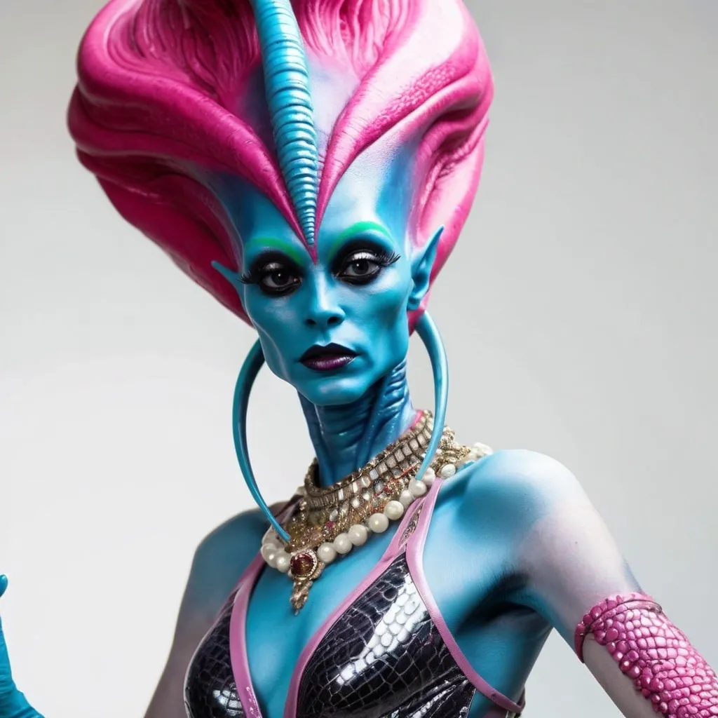 Prompt: Drag queen alien queen