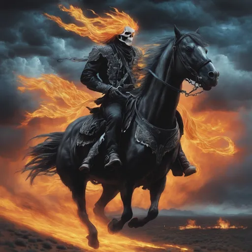 Prompt: Ghost riders in the sky