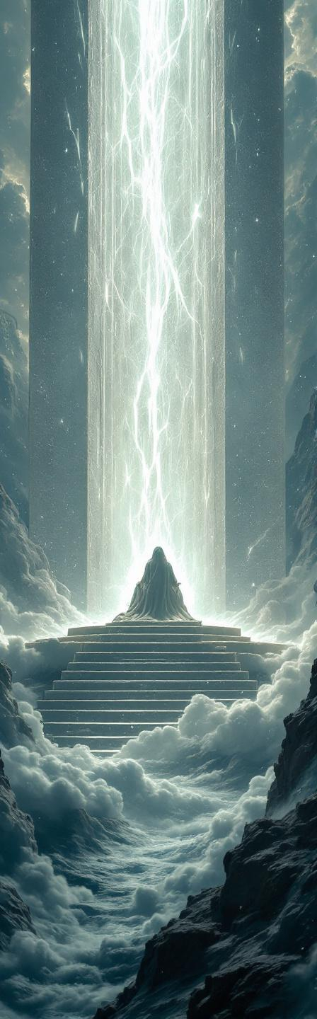 Prompt: Then I saw a great white throne and her who was seated on it. The earth and the heavens fled from his presence, and there was no place for them.