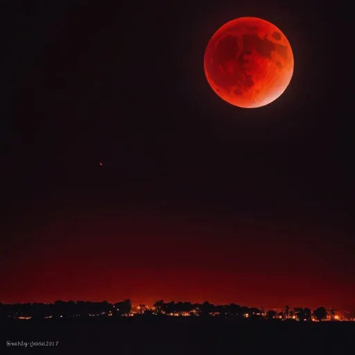 Prompt: Blood moon