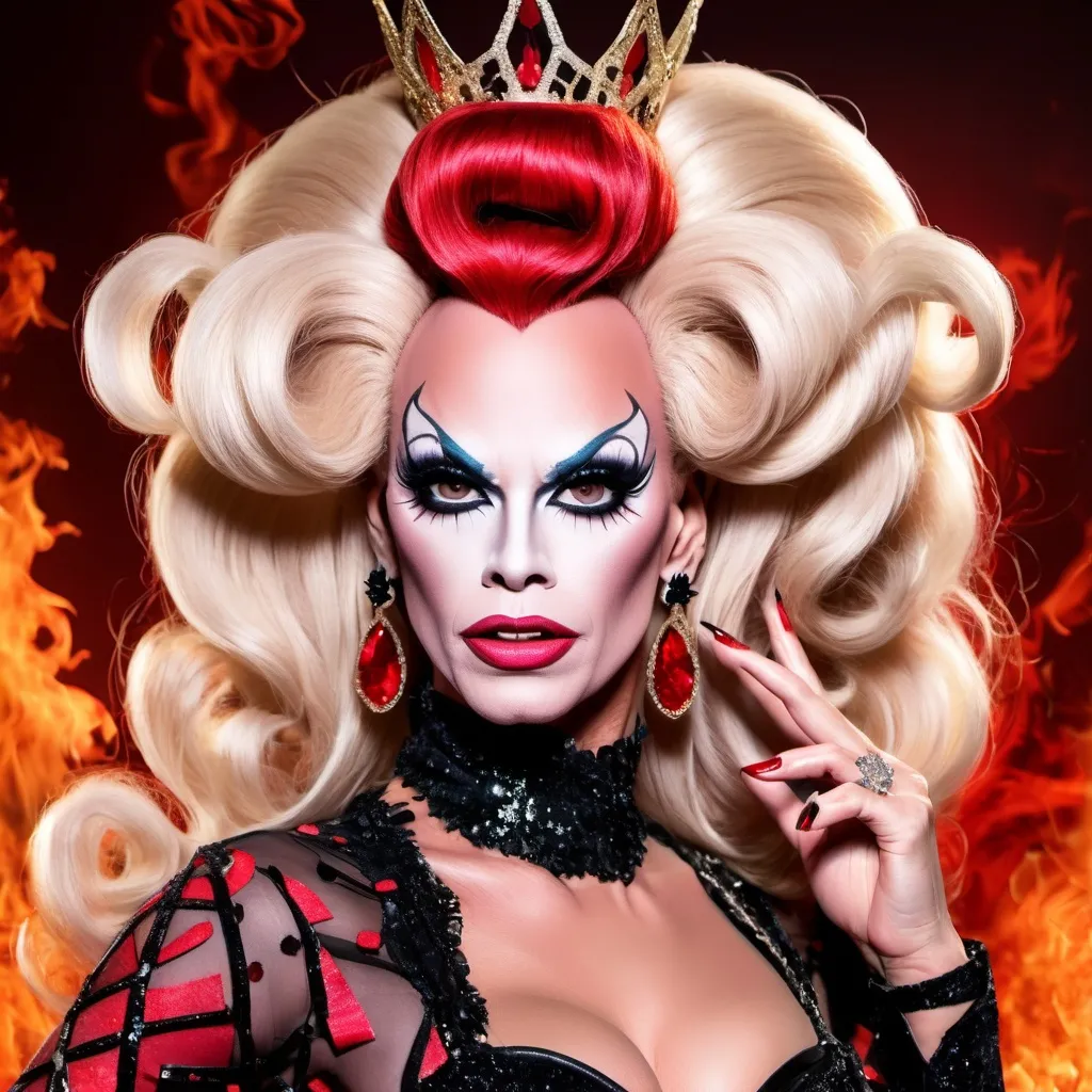 Prompt: Drag queen from hell