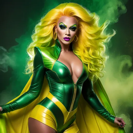 Prompt: Gorgeous drag queen (Marvel Superhero Rogue)