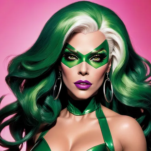 Prompt: Gorgeous drag queen (Marvel Superhero Rogue)