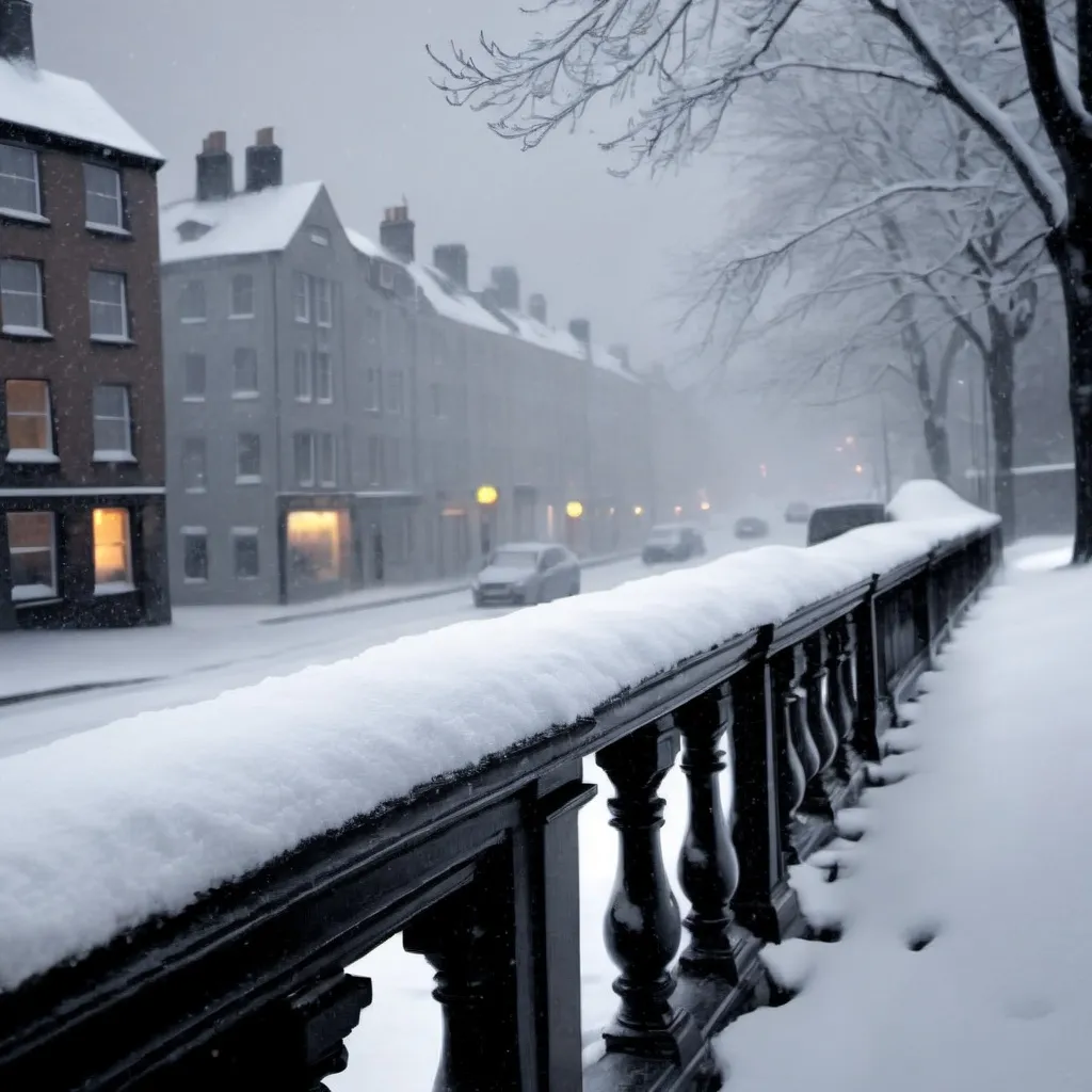 Prompt: A winter's day
In a deep and dark December
I am alone Gazing from my window to the streets below
On a freshly fallen silent shroud of snow