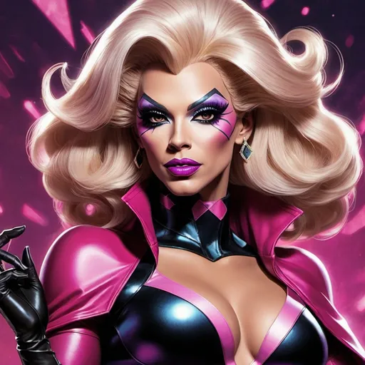 Prompt: Gorgeous drag queen (Marvel Superhero Gambit)