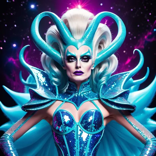 Prompt: Drag queen alien queen