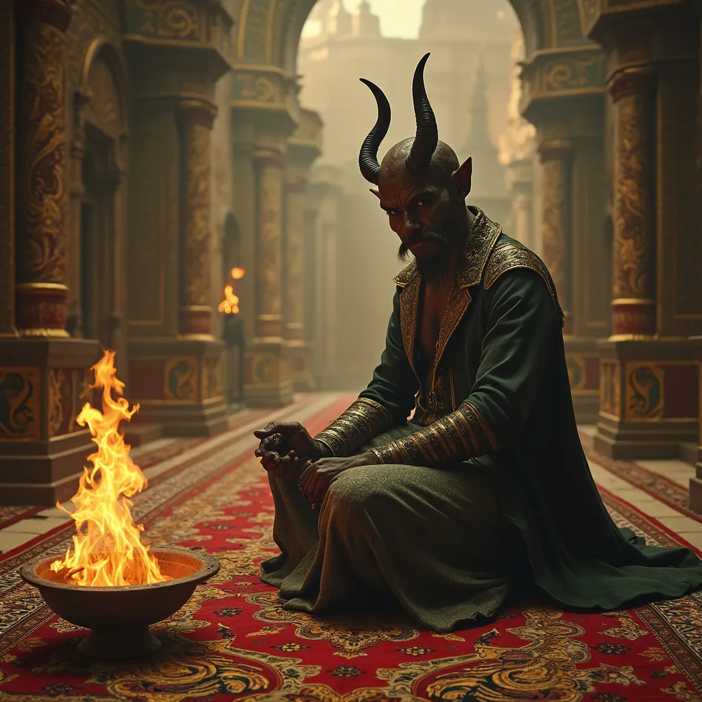 Prompt: The power of what has been before
Rises to trap you within
A magic carpet ride a genie maybe more
A city of heavenly sin
Sleep with the devil and then you must pay
Sleep with the devil and the devil will take you away