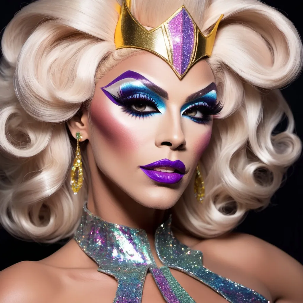 Prompt: Gorgeous drag queen Flash