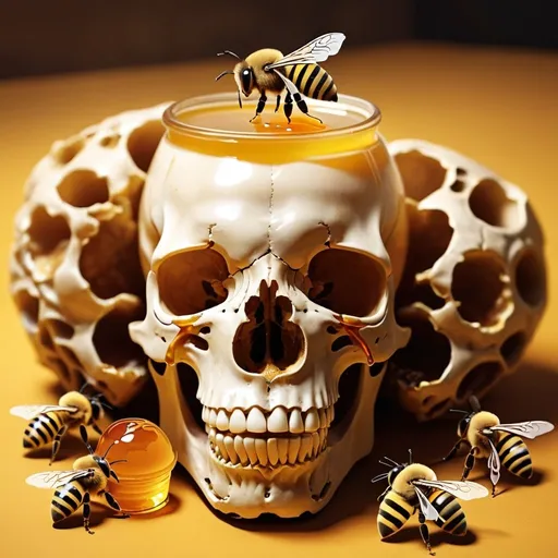 Prompt: The Bees Made Honey in the Lion’s Skull