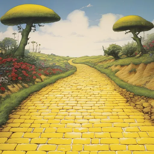 Prompt: Goodbye Yellow Brick Road