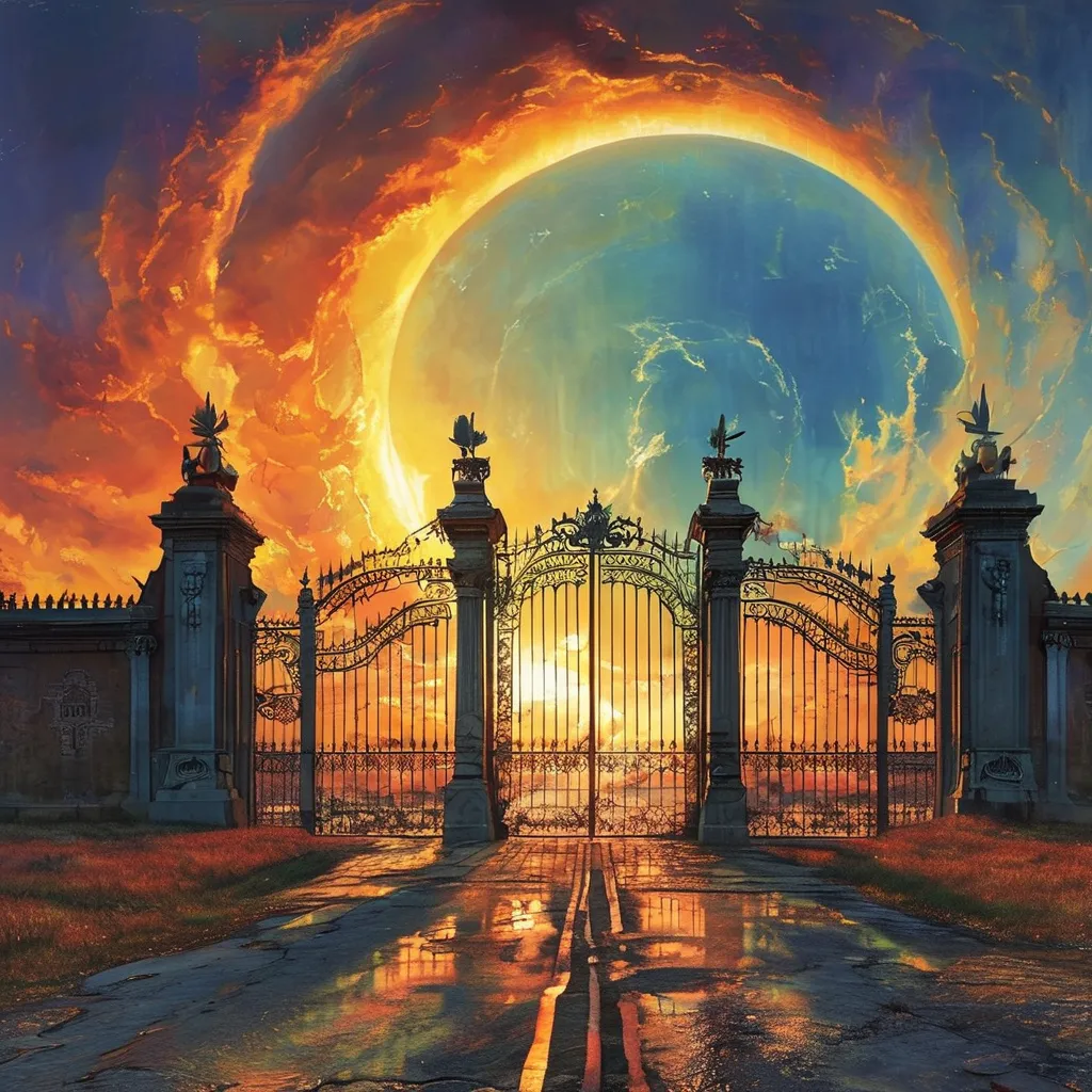 Prompt: You can see but you're blind
Someone turned the sun around
But you can see in your mind
The gates of Babylon