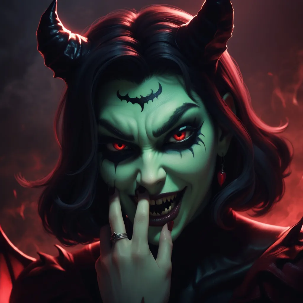 Prompt: Oh no, you're so damned wicked
You got me by the throat
Oh no, gotcha claws stuck in me
You never let me go
I believe you're the devil