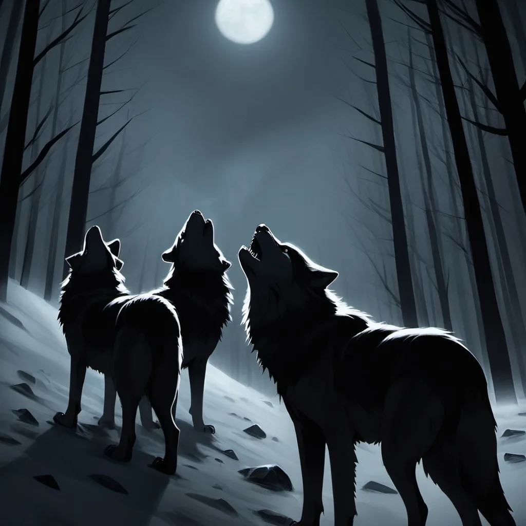 Prompt: I feel they're getting closer
Their howls are sending chills down my spine
And time is running out now
They're coming down the hills from behind