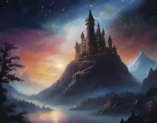 Prompt: In the land of the lost horizon
Where the queen lies dark and cold
When the stars won't shine, then the story's told