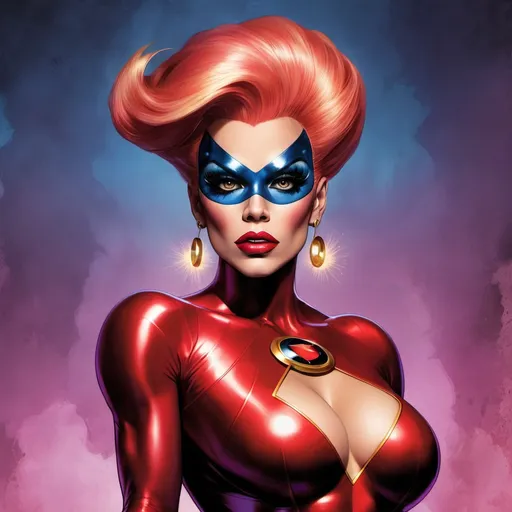 Prompt: Gorgeous drag queen (Marvel Superhero Cyclops)