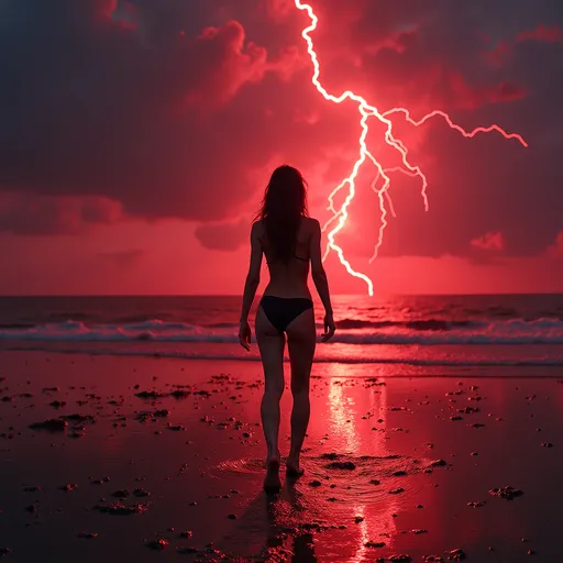 Prompt: Heroine of the night
Blood and thunder rushing through me
'Til the dawn of light
The sky is turning red