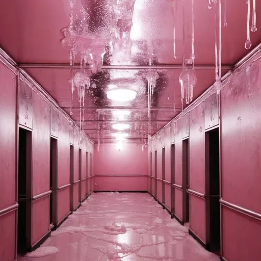 Prompt: Mirrors on the ceiling, the pink champagne on ice
And she said, "We are all just prisoners here of our own device"