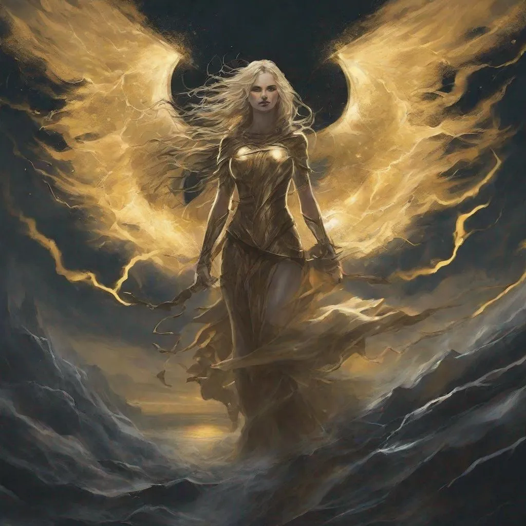 Prompt: Heroine of the night
Blood and thunder rushing through me
'Til the dawn of light
The sky is turning gold