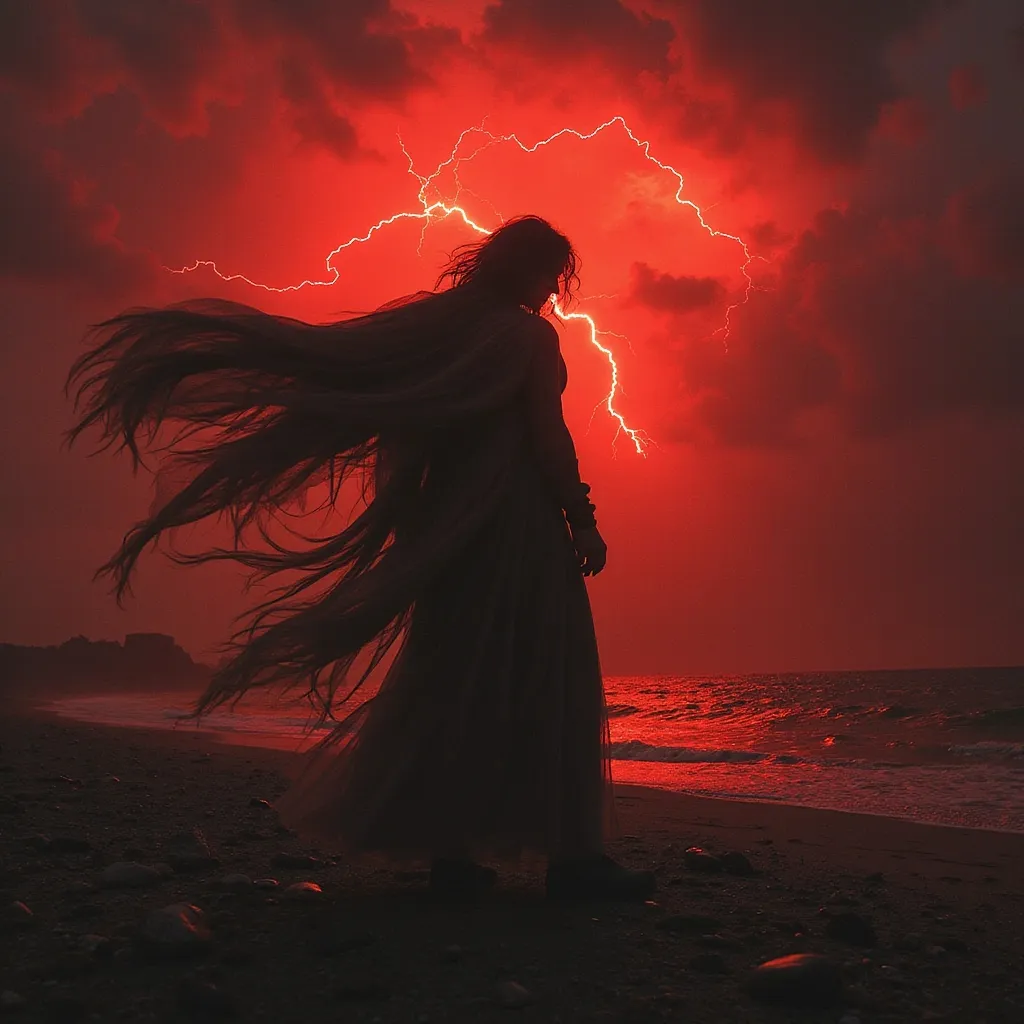 Prompt: Heroine of the night
Blood and thunder rushing through me
'Til the dawn of light
The sky is turning red