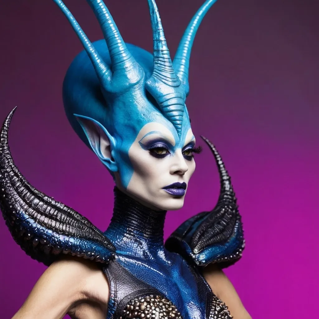 Prompt: Drag queen alien queen