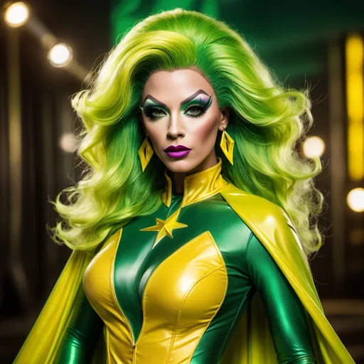 Prompt: Gorgeous drag queen (Marvel Superhero Rogue)